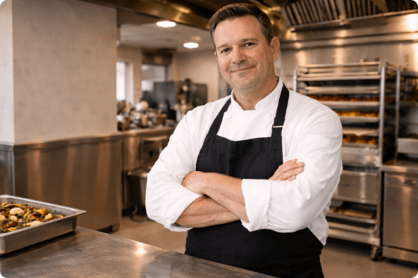 équipe d'un restaurant au complet